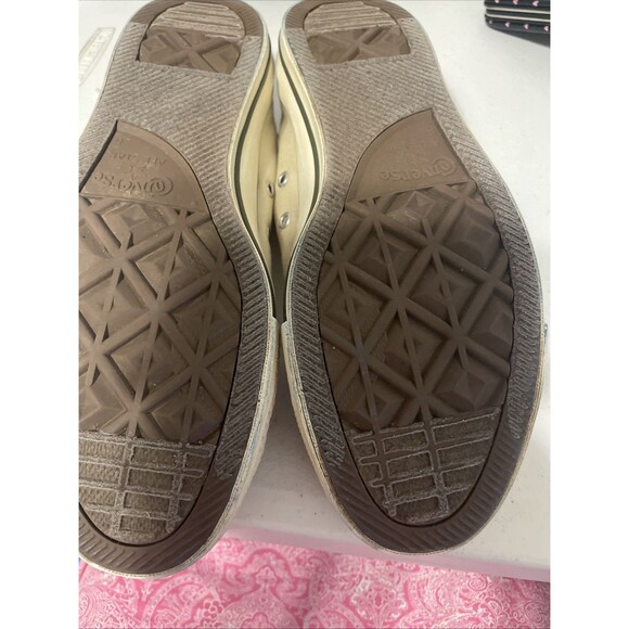 Converse All Star Chuck Taylor Off White Low Tops Size Men’s 8 Women’s 10 - Picture 13 of 16